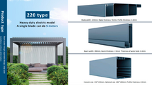 Load image into Gallery viewer, High Quality Aluminum Patio Gazebo Sunshade Waterproof Louver Roof Outdoor Pergola
